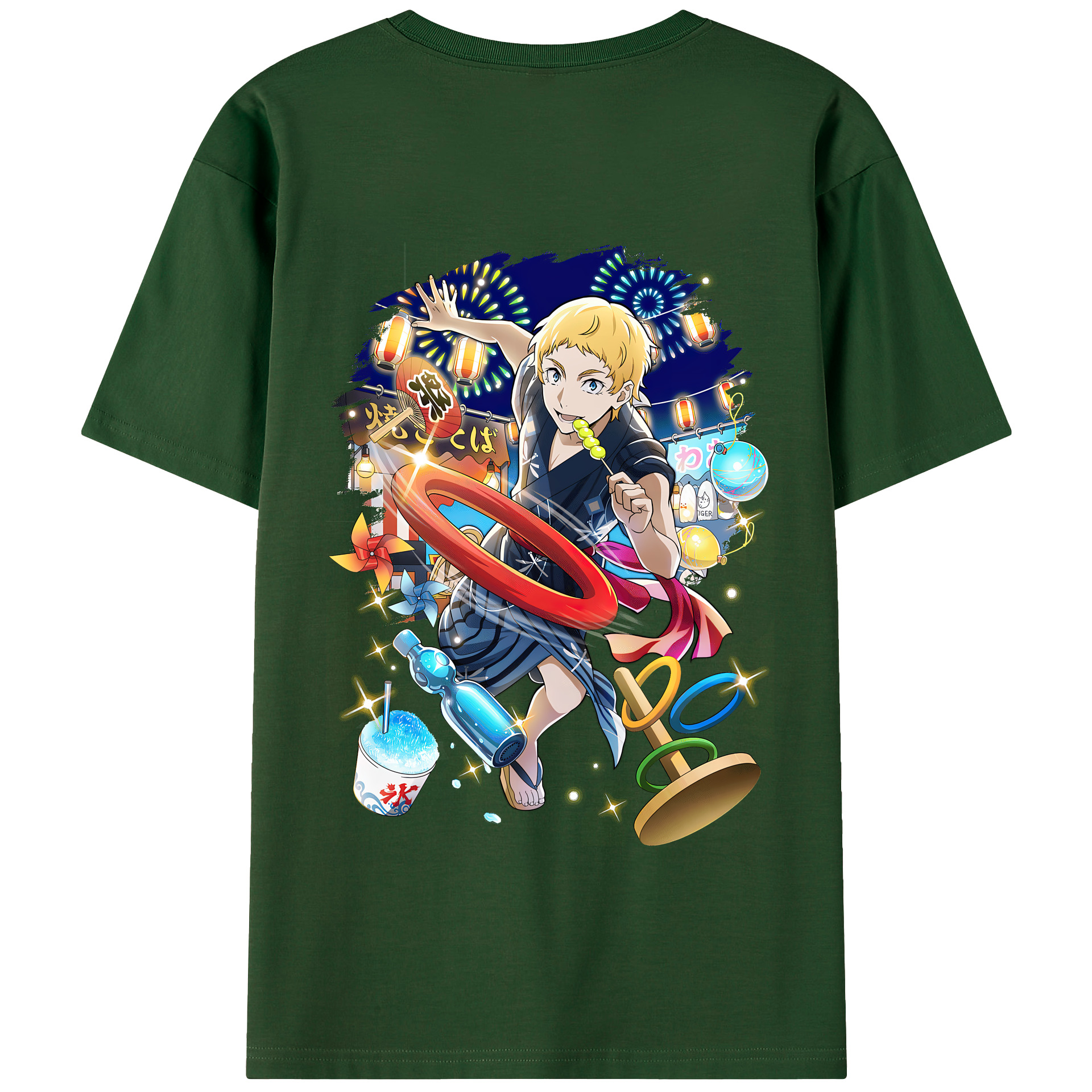 （画像用） 文豪ストレイドッグス Bungo Stray Dogs 綿100％半袖Tシャツ（背面プリント）